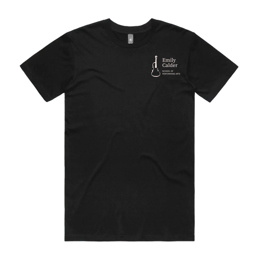 Black front flat lay