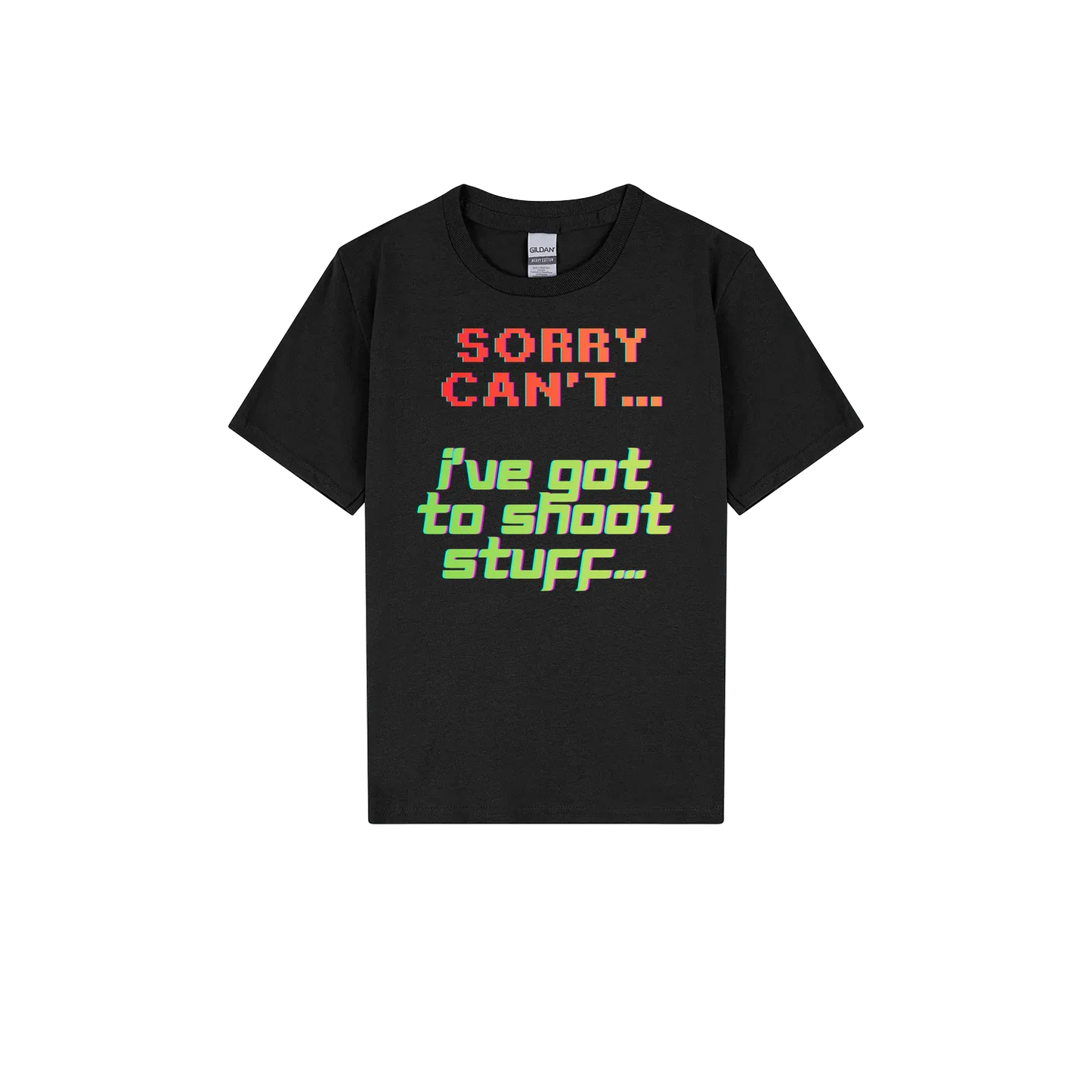 Black front flat lay