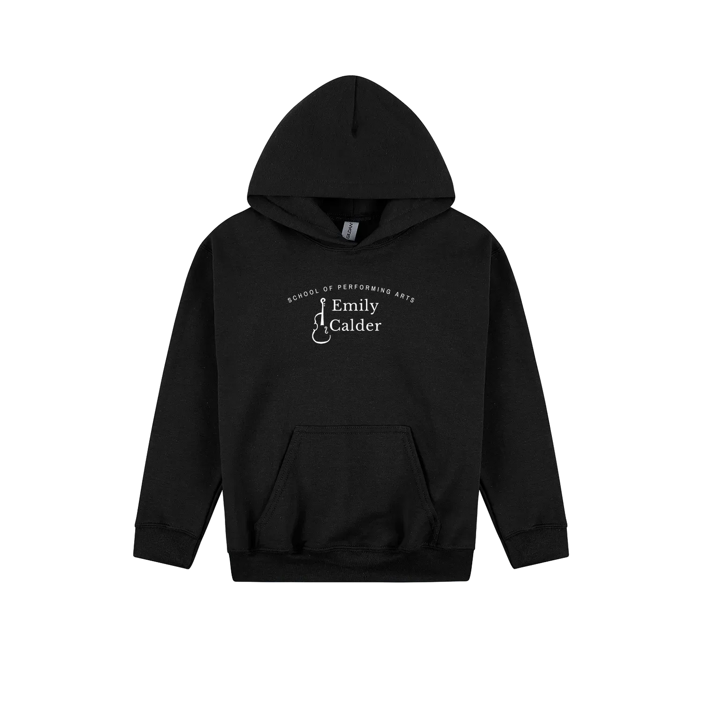 Black front flat lay