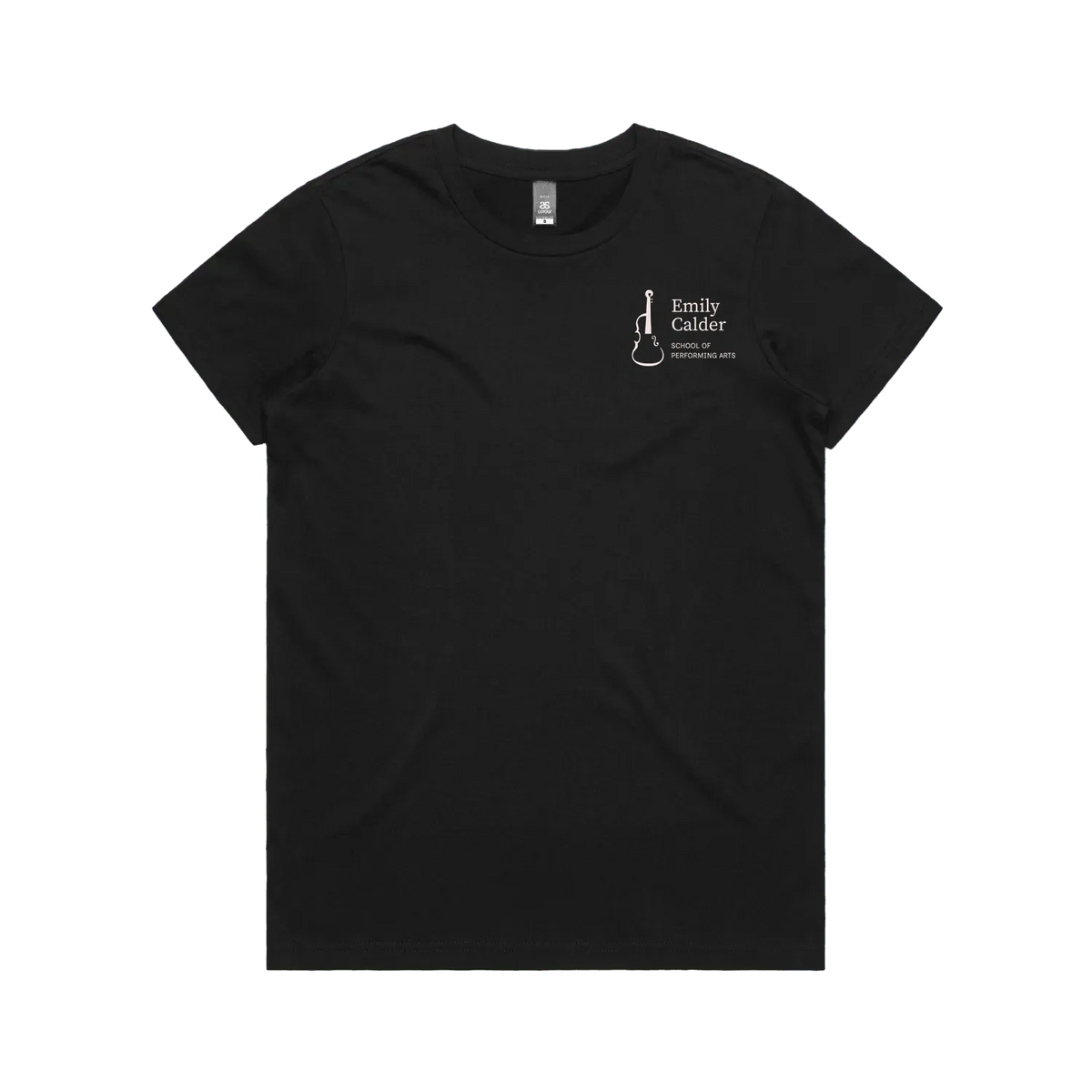 Black front flat lay