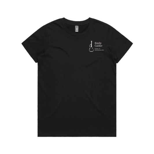 Black front flat lay