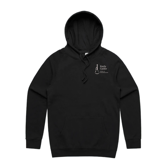 Black front flat lay