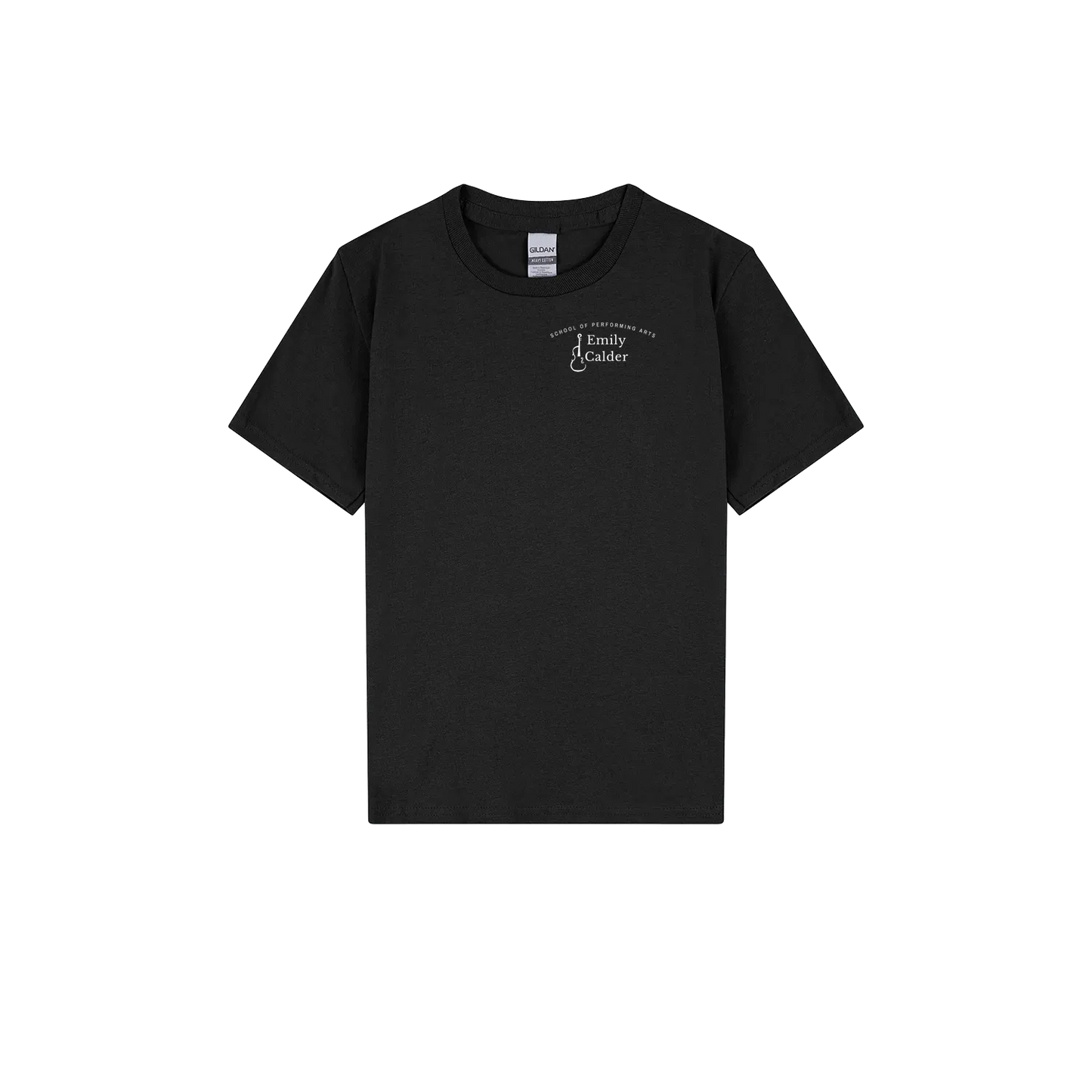 Black front flat lay