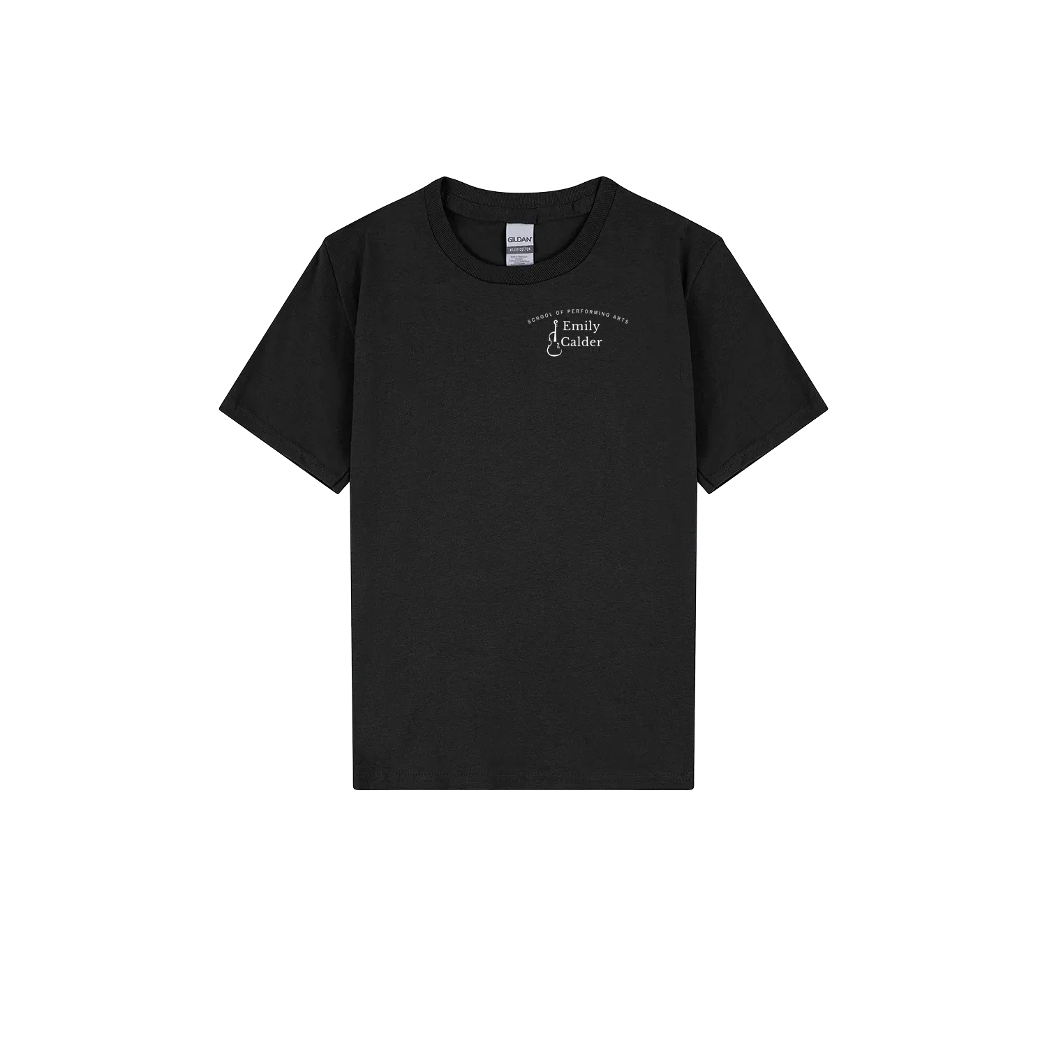Black front flat lay