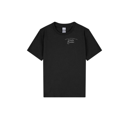 Black front flat lay