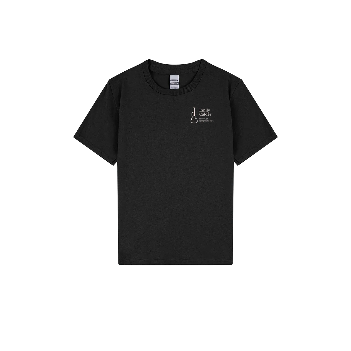Black front flat lay