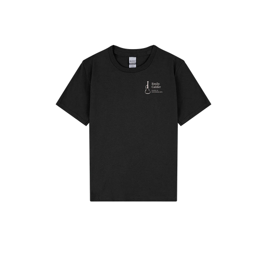 Black front flat lay