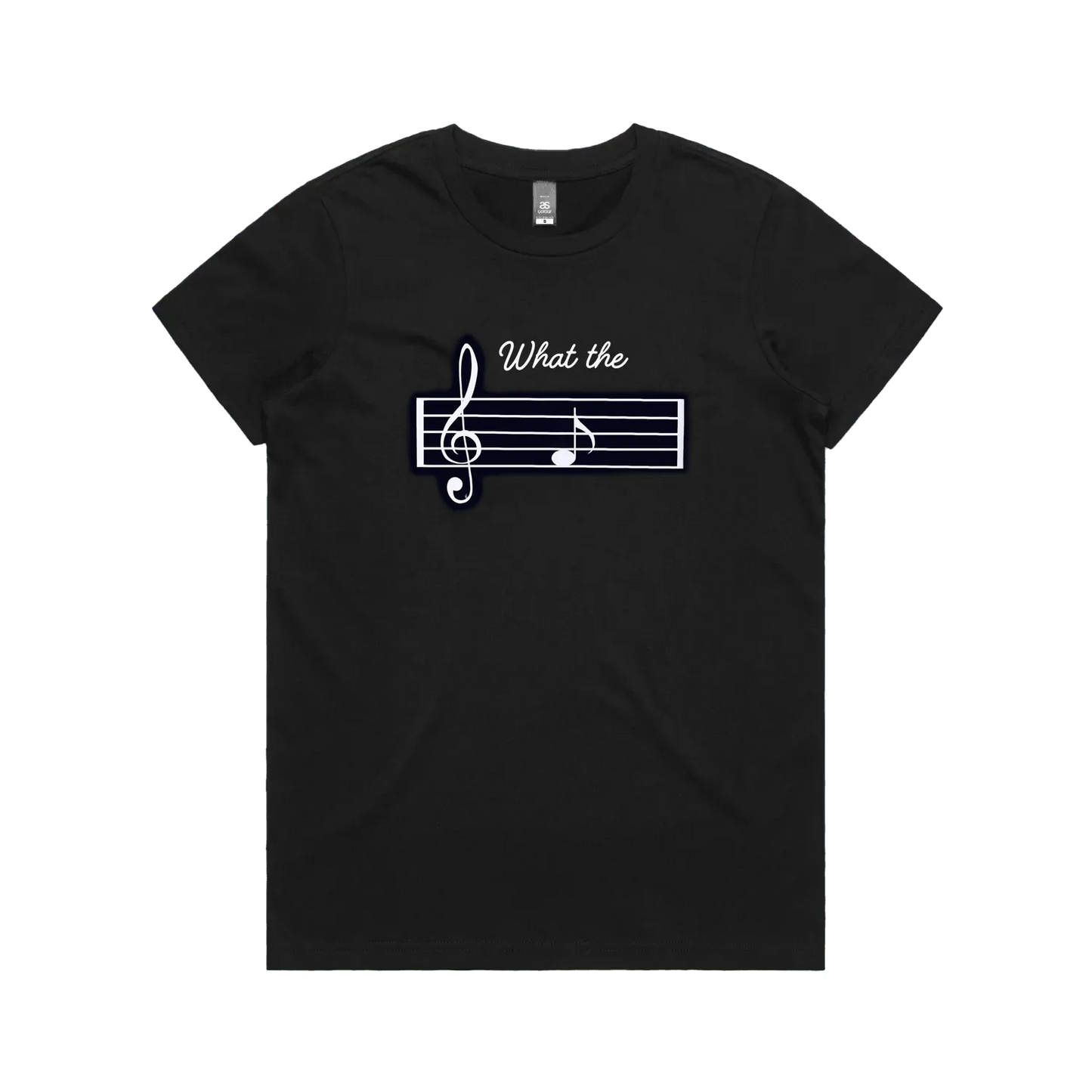 Black front flat lay