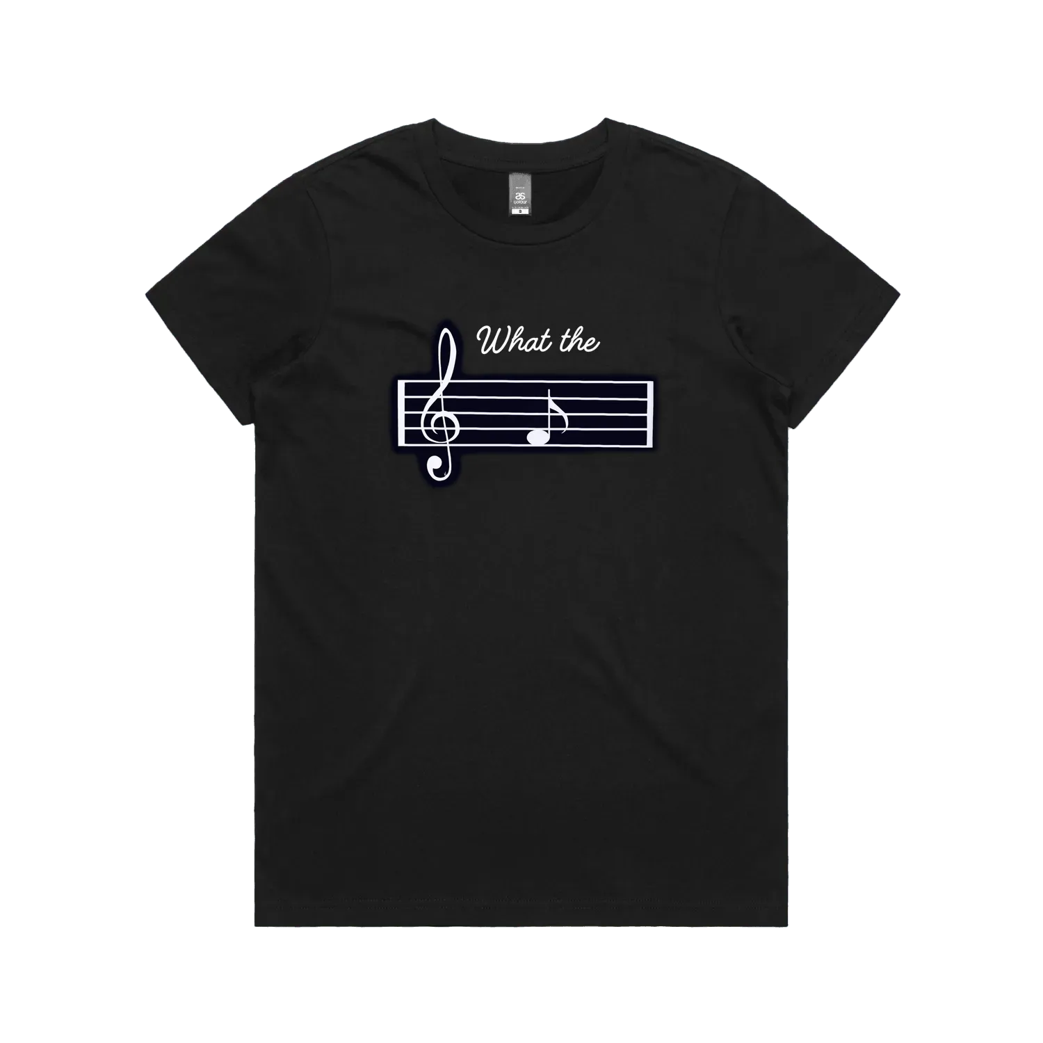 Black front flat lay