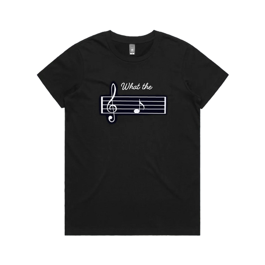 Black front flat lay